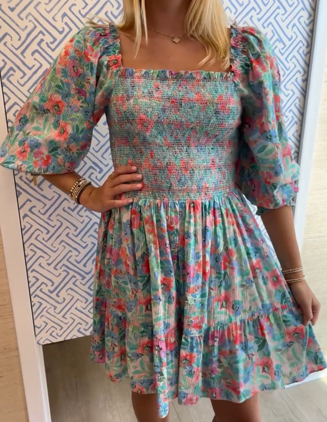 Shoshanna Celina Dress - watercolor floral