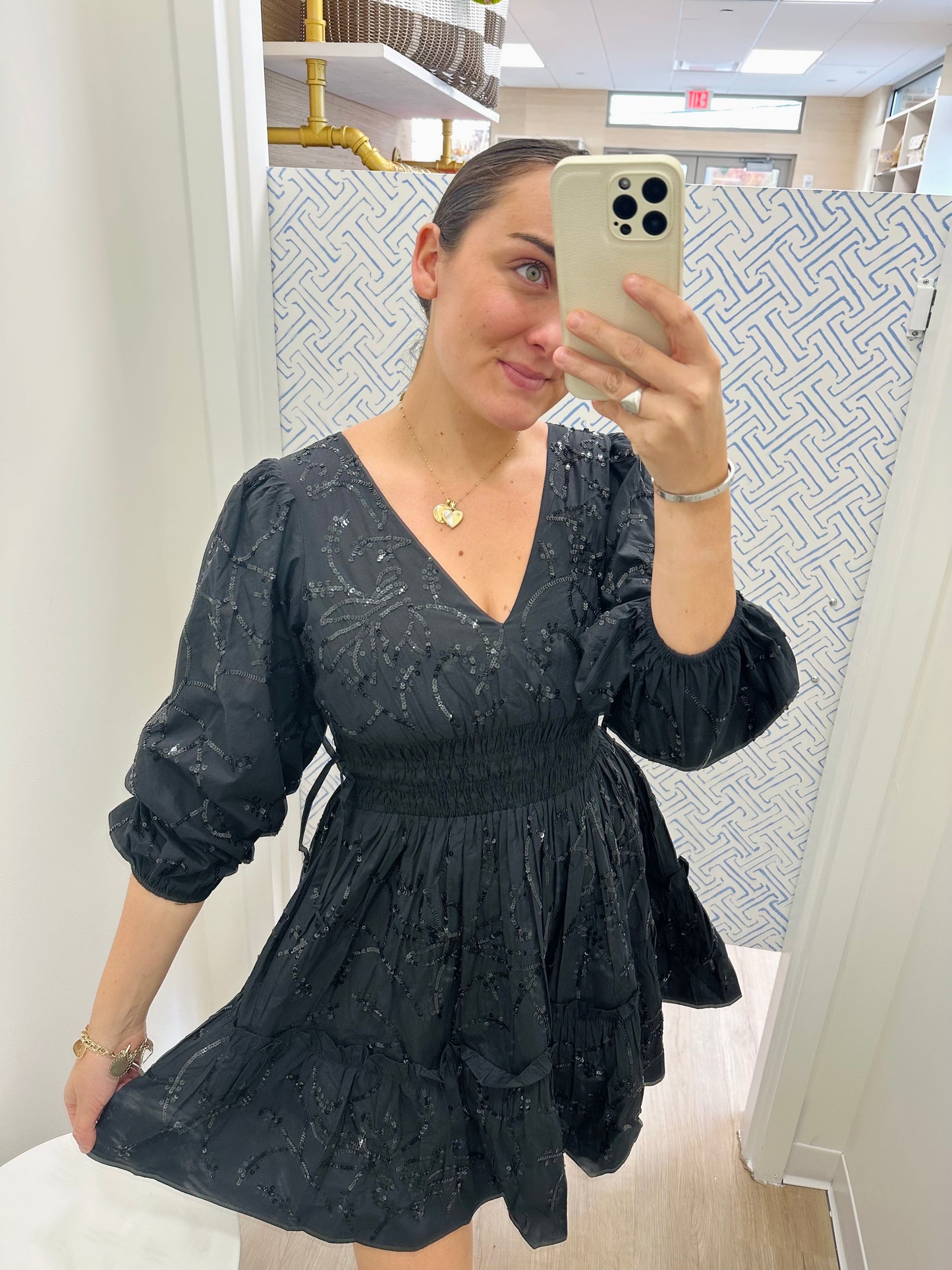 Love the Label Black Sparkle Mini Dress