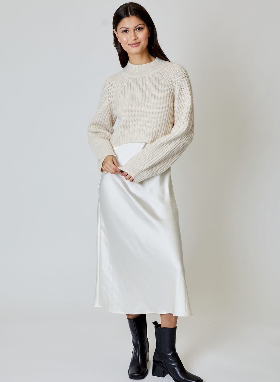 DH New York Ren Sweater Dress Combo in Ivory