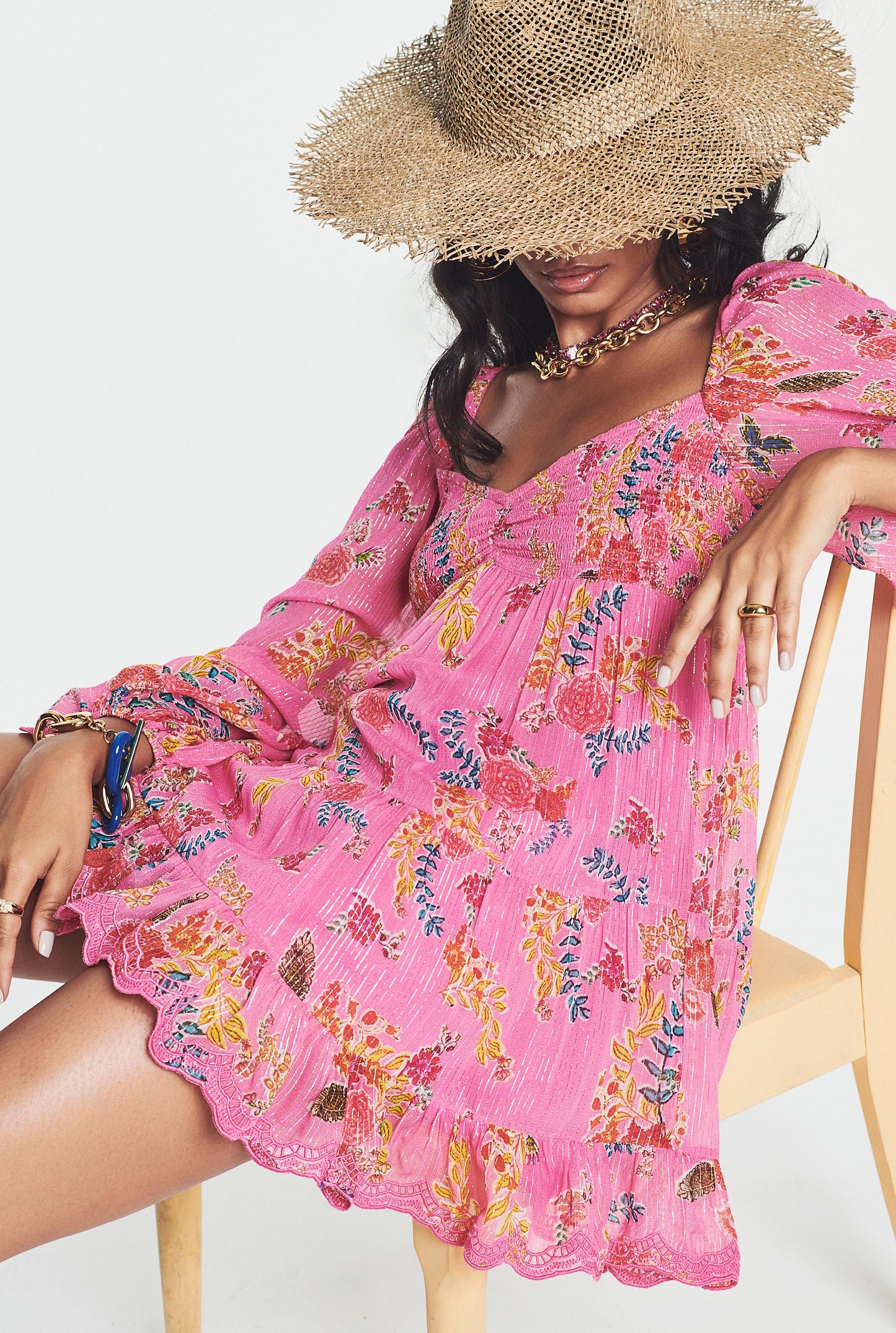 Hemant & Nandita Fiora Short Dress