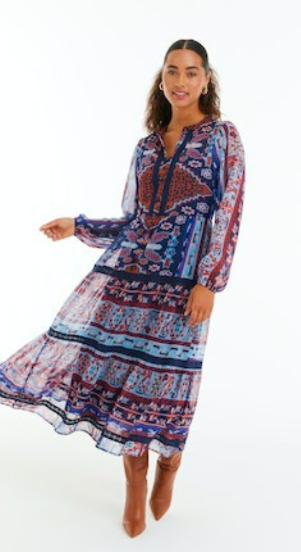Allison Avalon Maxi Dress in Geo Print