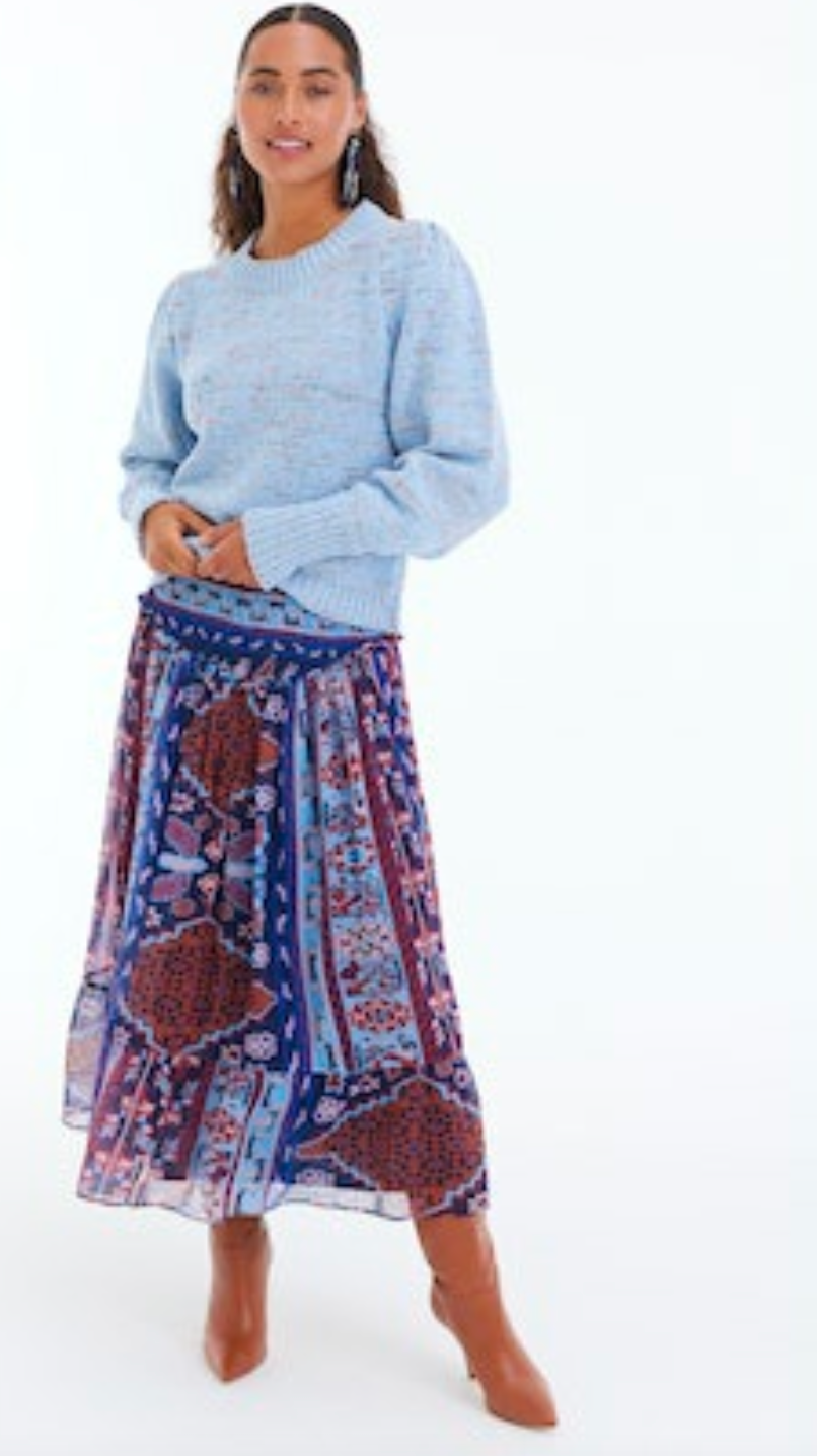 Allison Charlotte Sweater in Light Blue