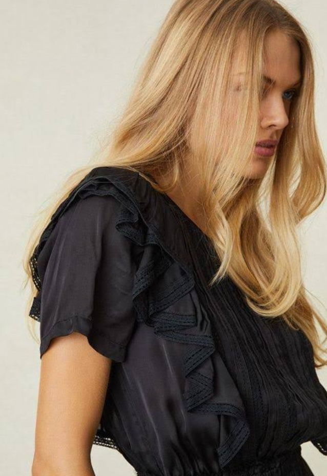 Love Shack Fancy - Natasha Dress in black