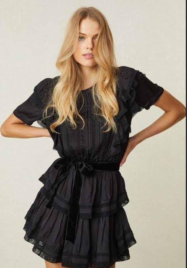 Love Shack Fancy - Natasha Dress in black