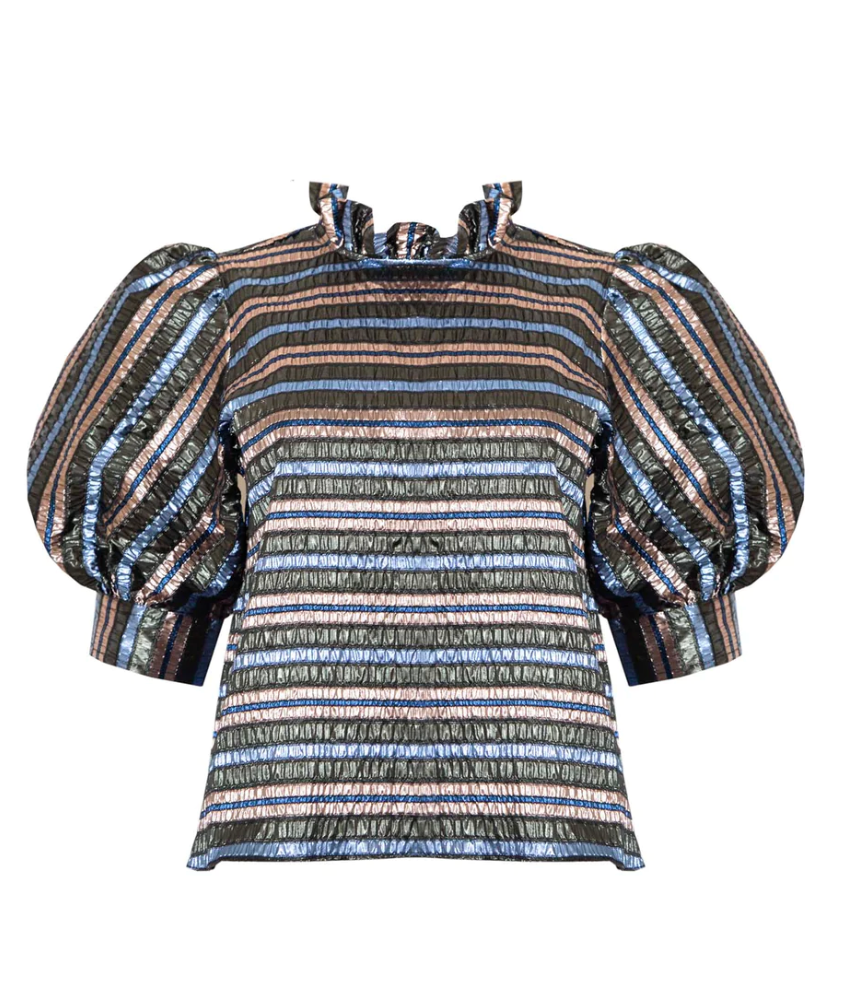 Hunter Bell Stella Top in Festive Stripe