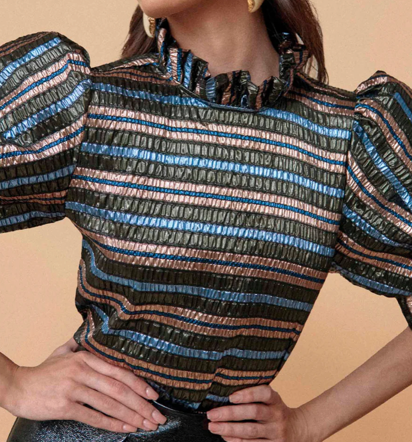 Hunter Bell Stella Top in Festive Stripe