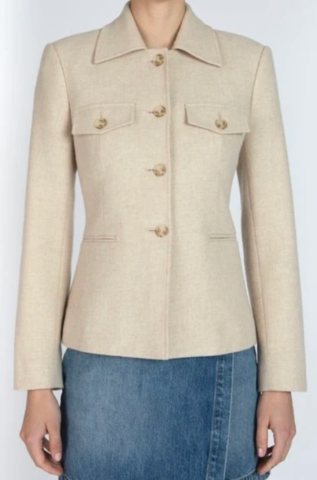 Derek Lam Jasper Utulity Jacket in Sand