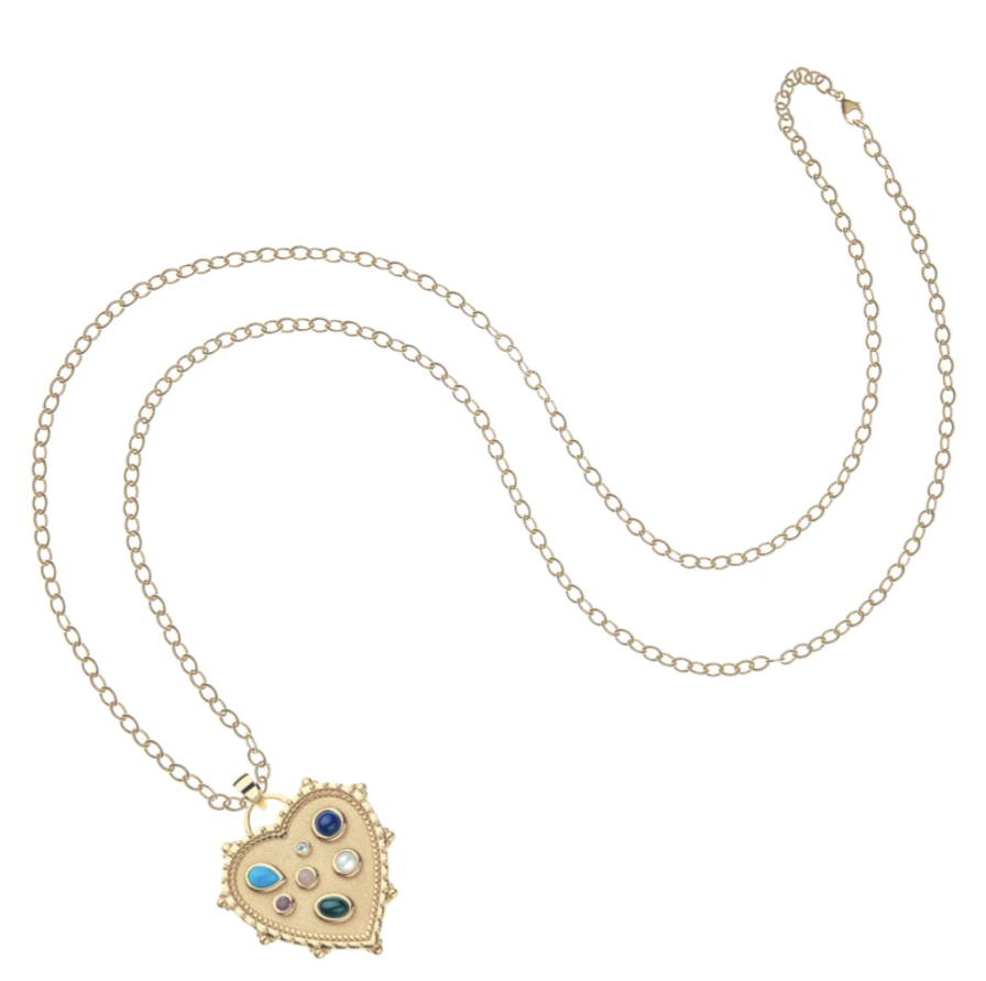 LOVE Treasure Trove Heart Pendant - 16-18" Classic Rolo Chain