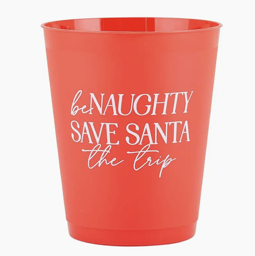 Be Naughty Save Santa | Cocktail Party Cups 8ct