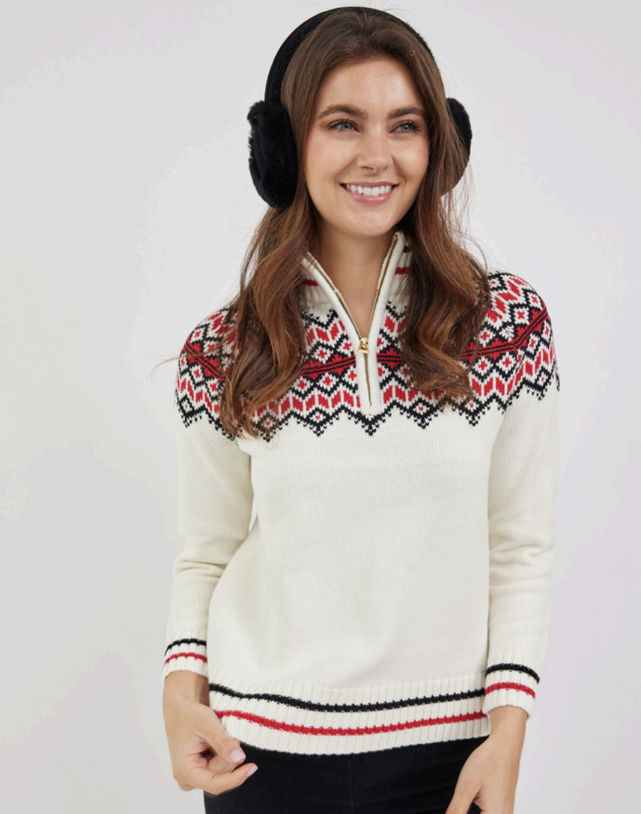 Zip Front Fair Isle | H2501