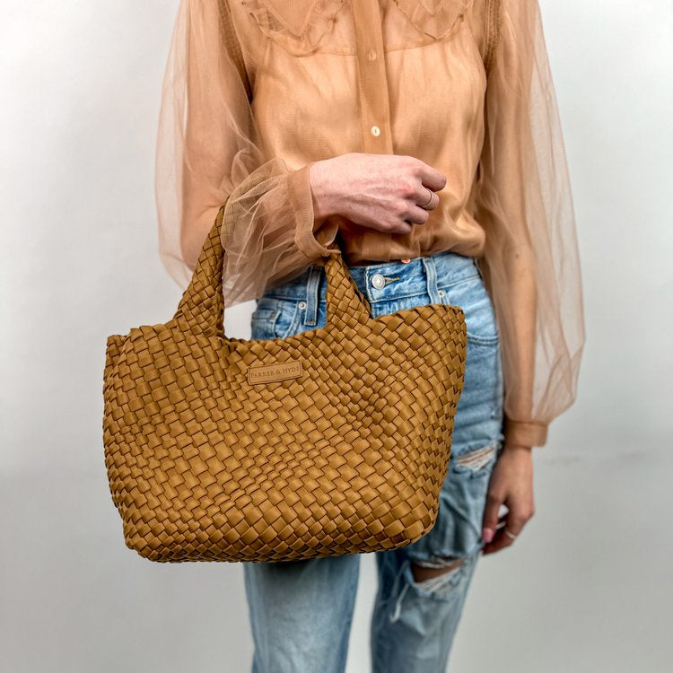 Parker & Hyde Camel Woven Tote