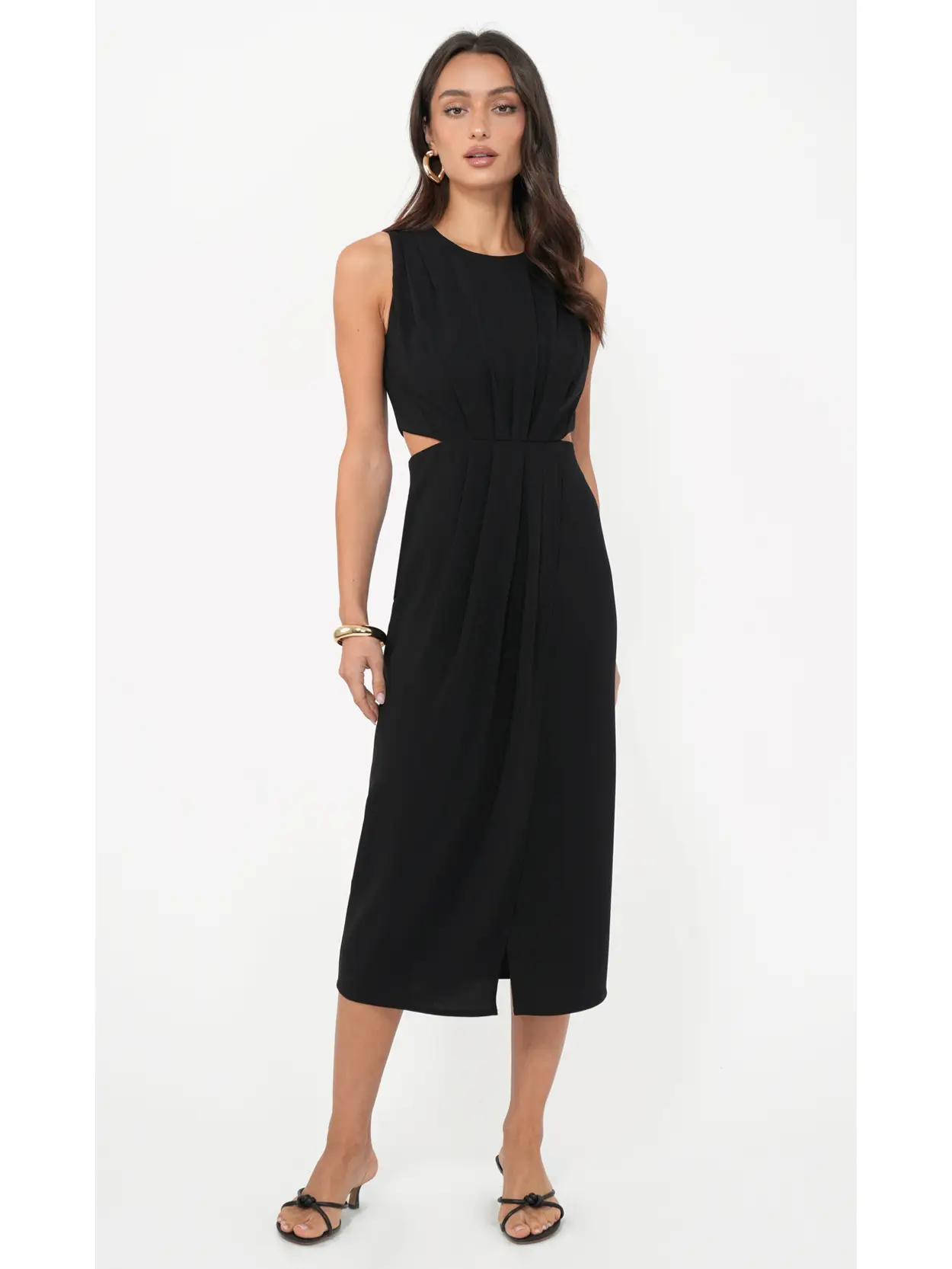 Ednis Side Cut Out Midi Dress