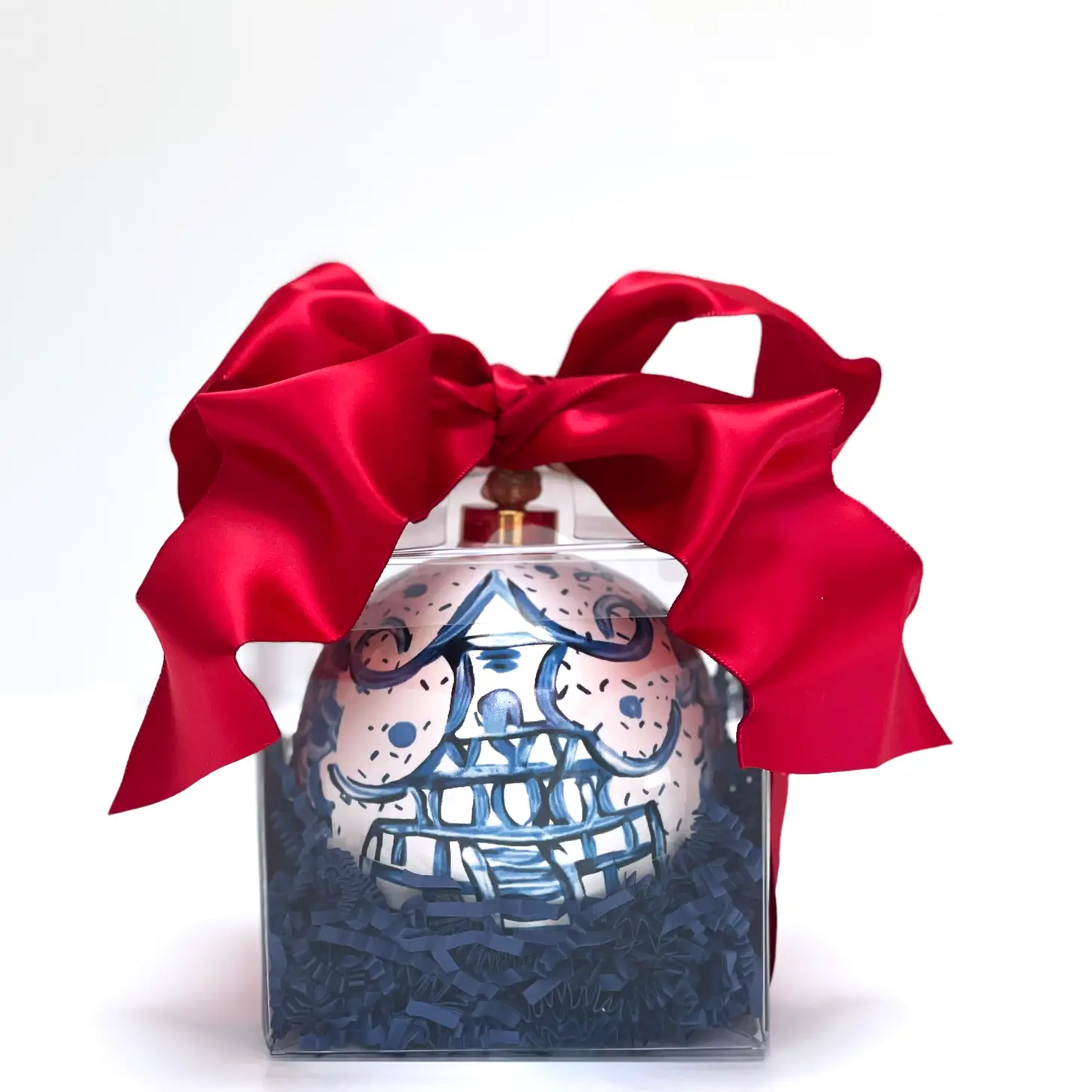 Exquisite Hand-Painted Chinoiserie Christmas Ornaments
