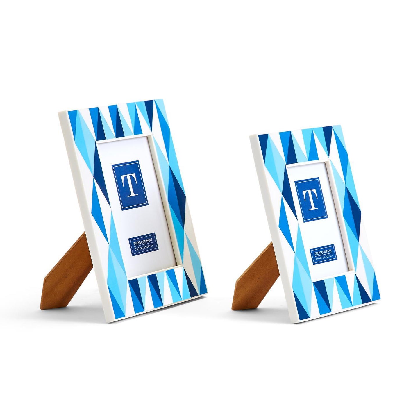 Twos Company Blue Diamonds Photo Frame