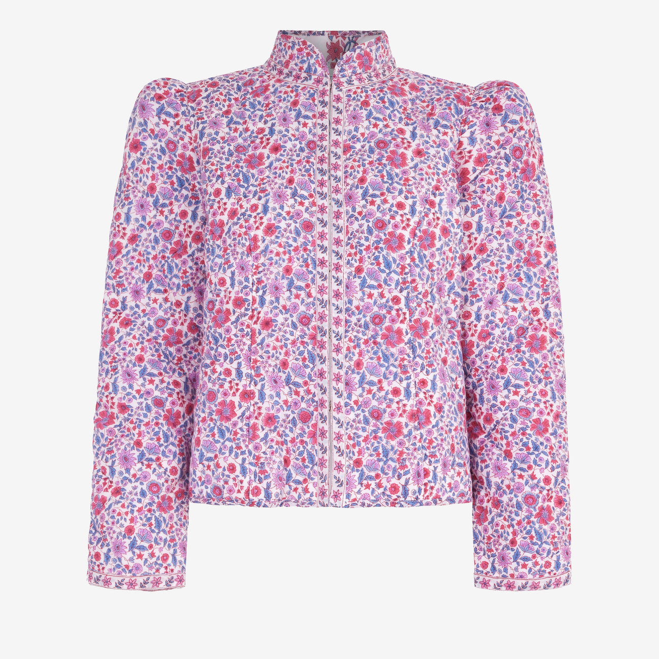 Pink City Prints - Mulberry Ditsy Frankie Jacket