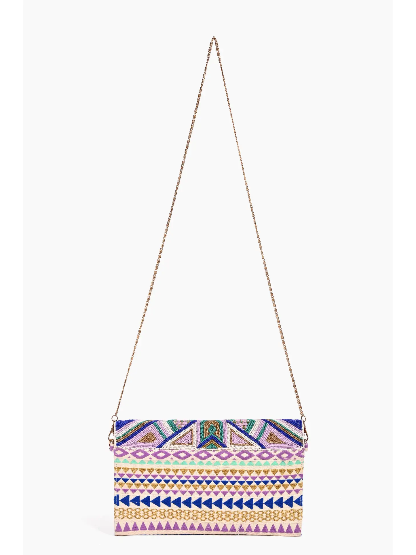 America & Beyond Ella Tribal Embellished Clutch