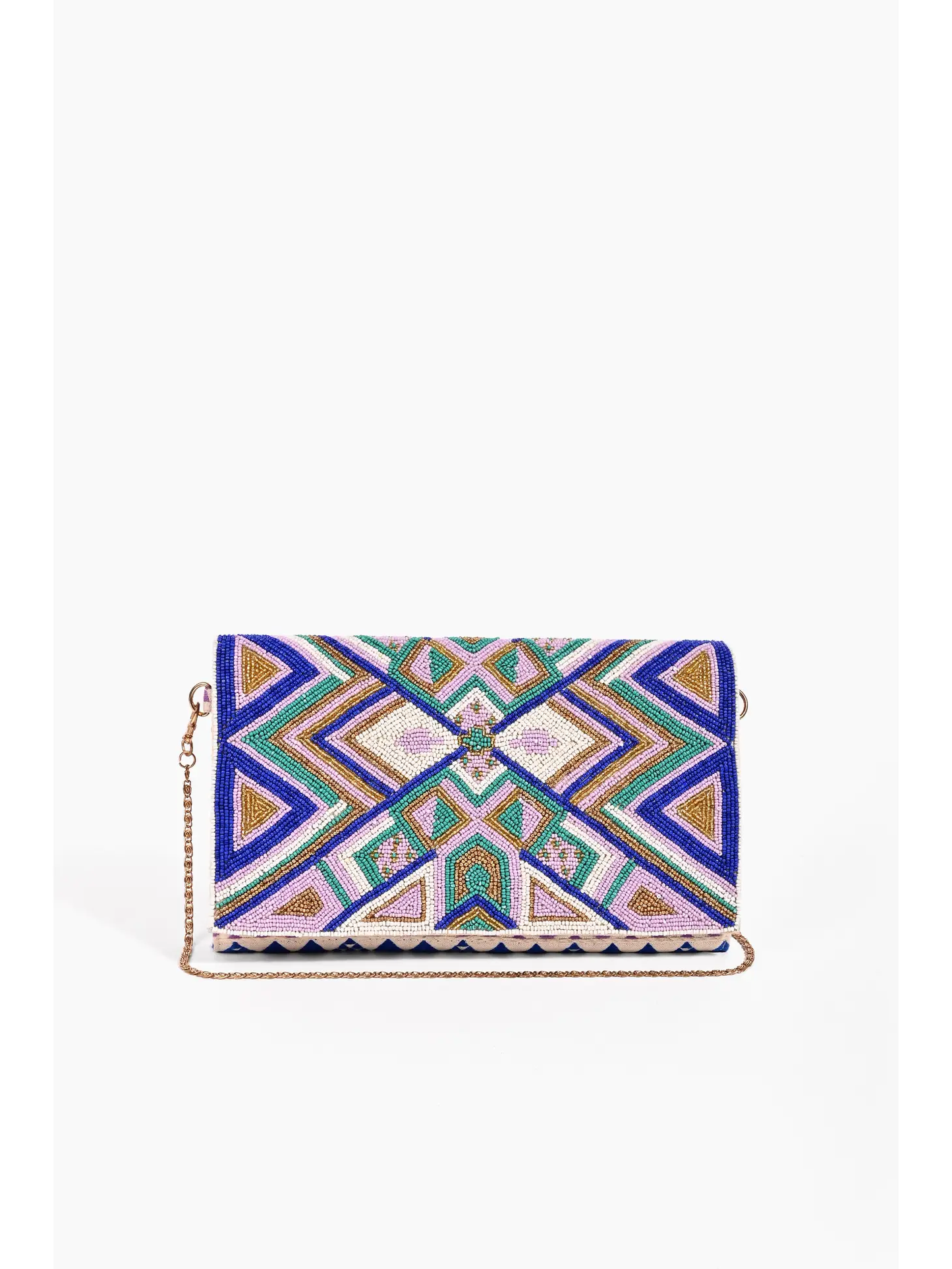 America & Beyond Ella Tribal Embellished Clutch