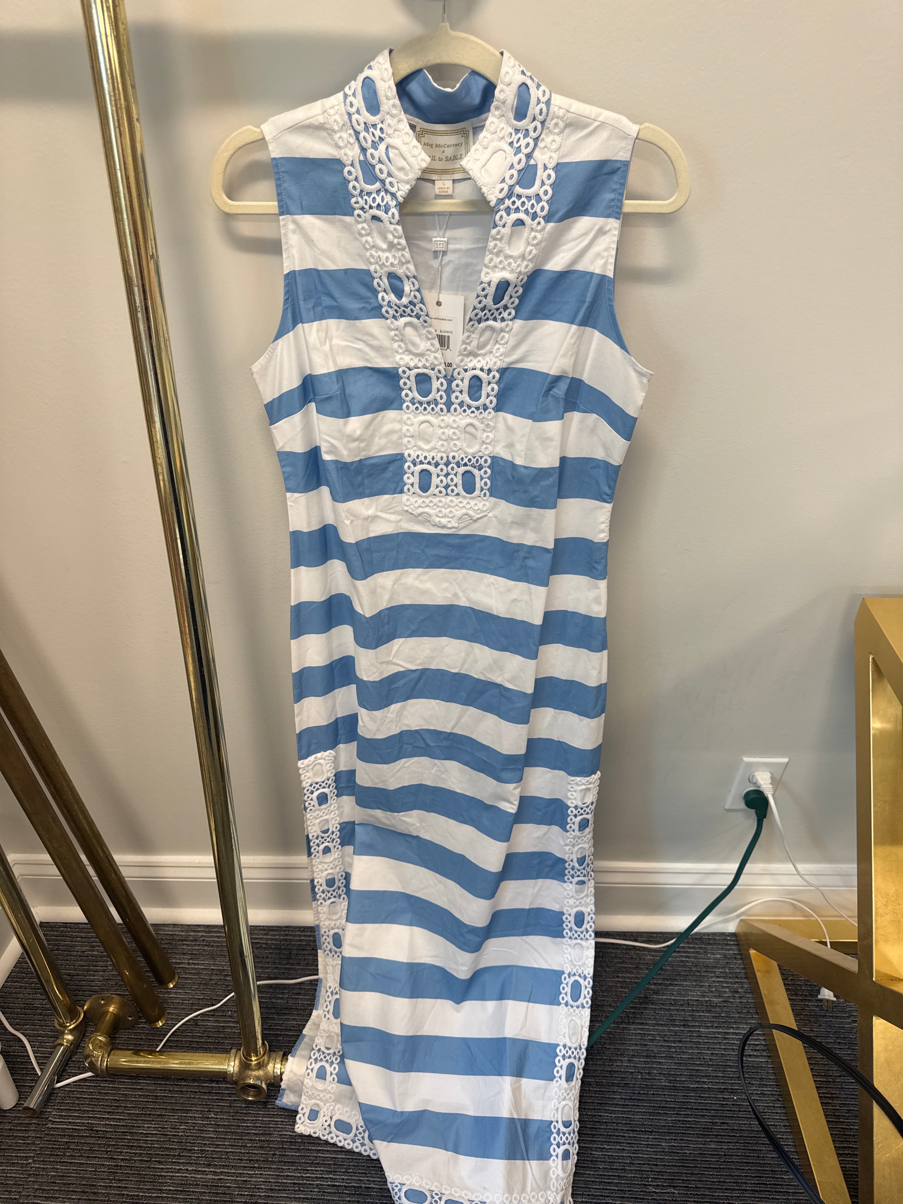 Sample Blue/White Maxi Dress