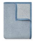 Harborview Herringbone Cornflower Blanket