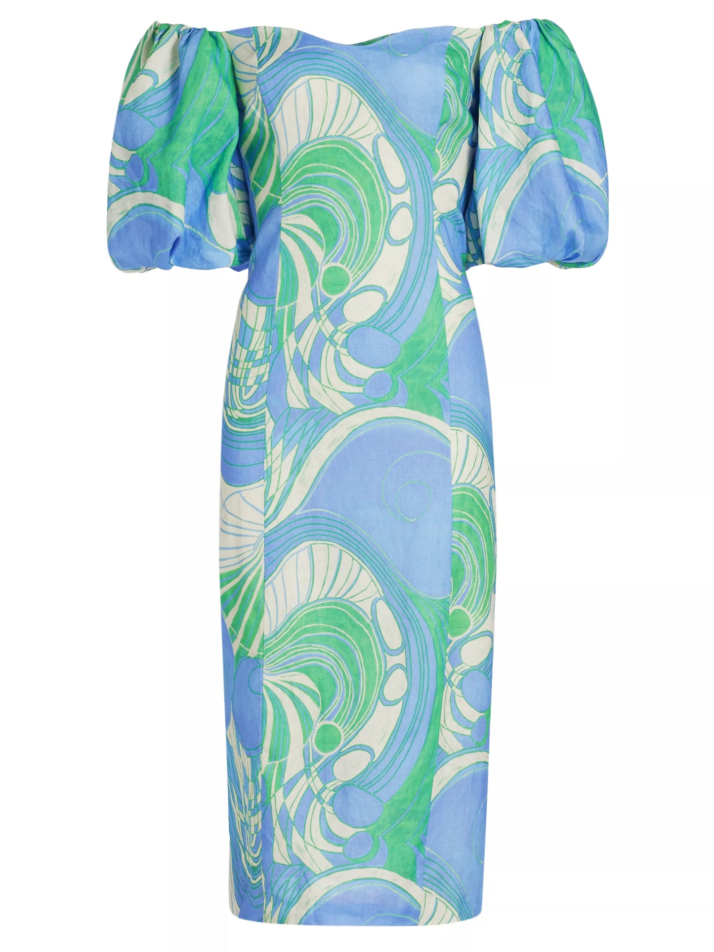 Rhode Karmina Dress in  Periwinkle Deco Surf Grande