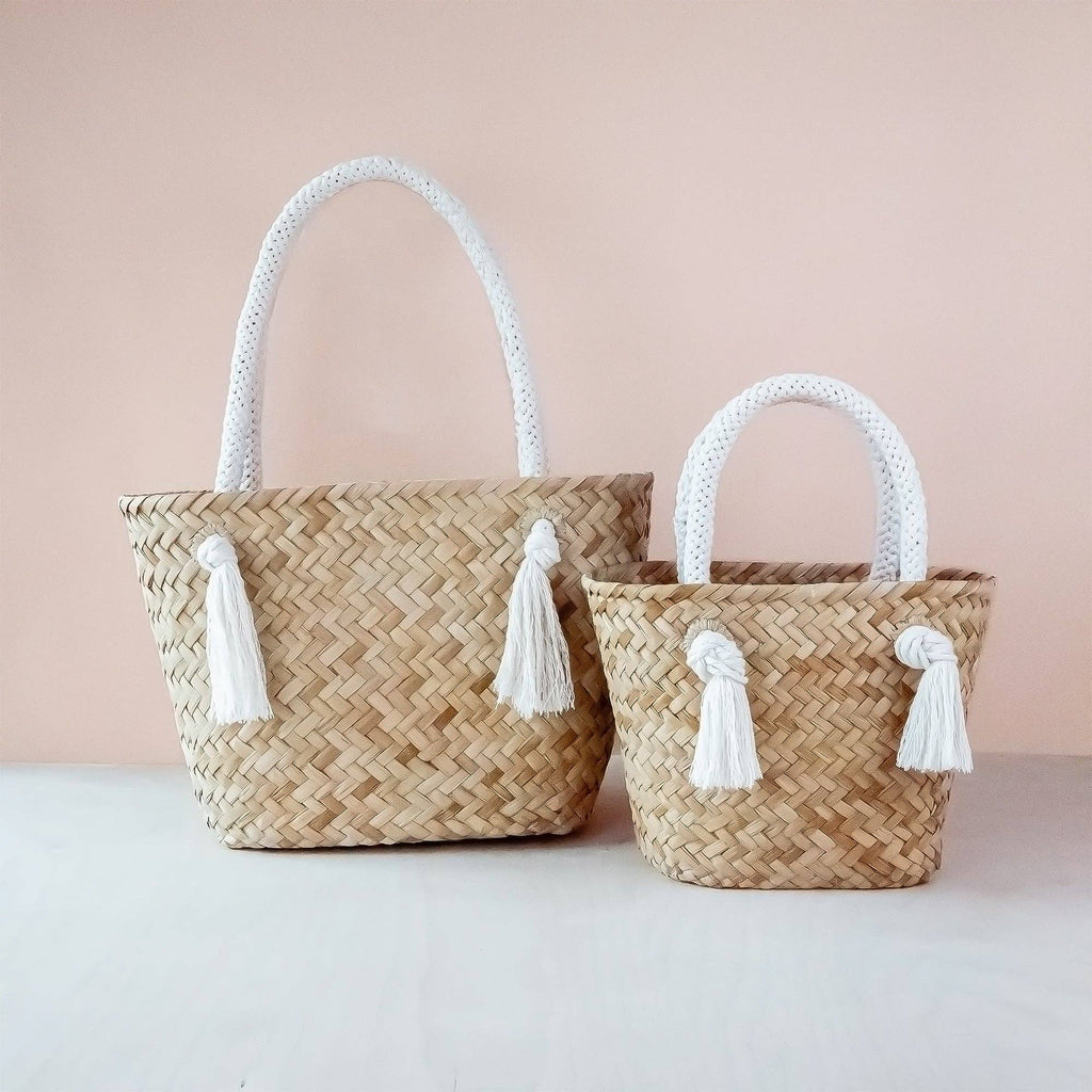 Oat  Woven Tote