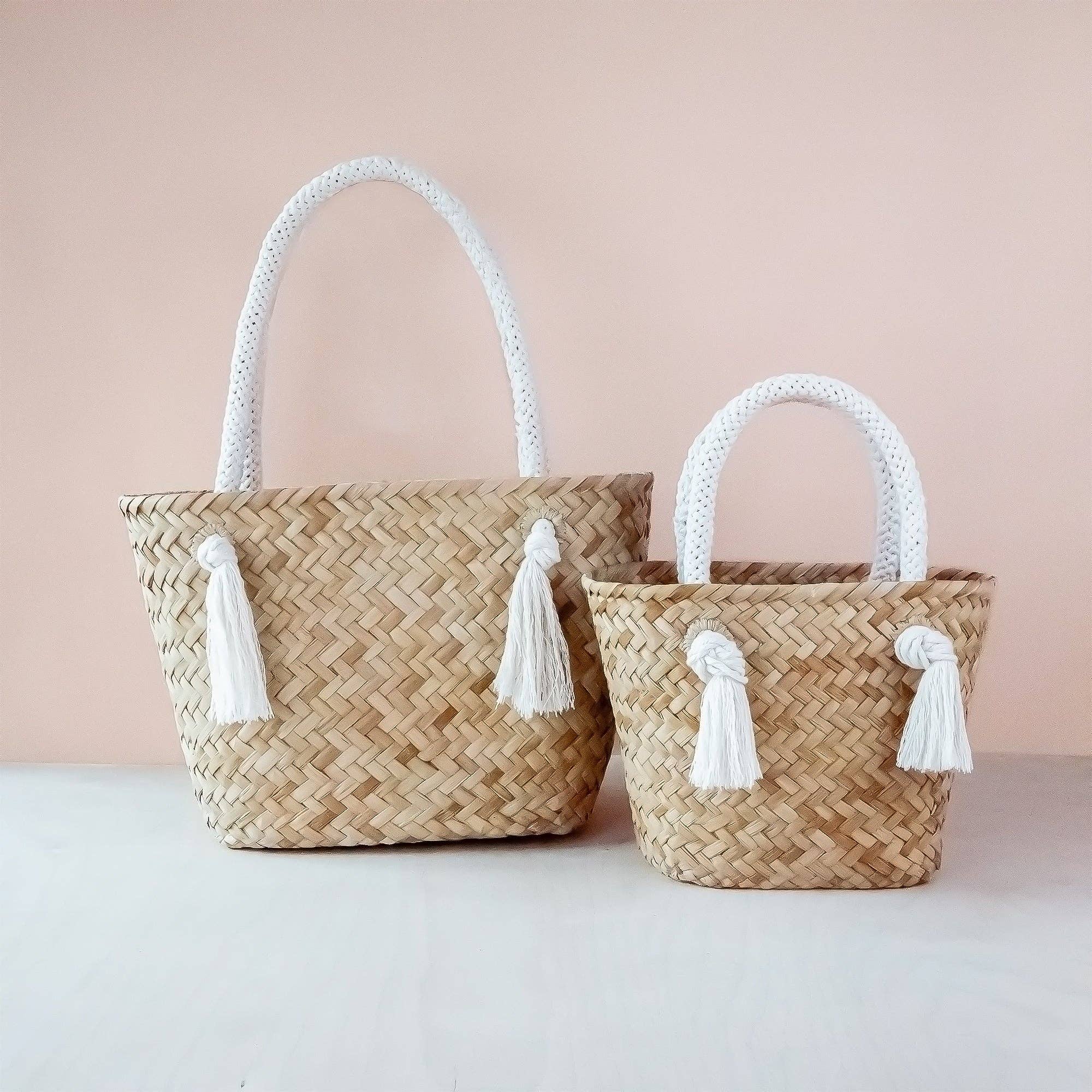 Oat  Woven Tote