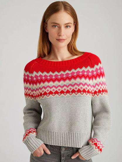 525 America Fair Isle Pullover Sweater