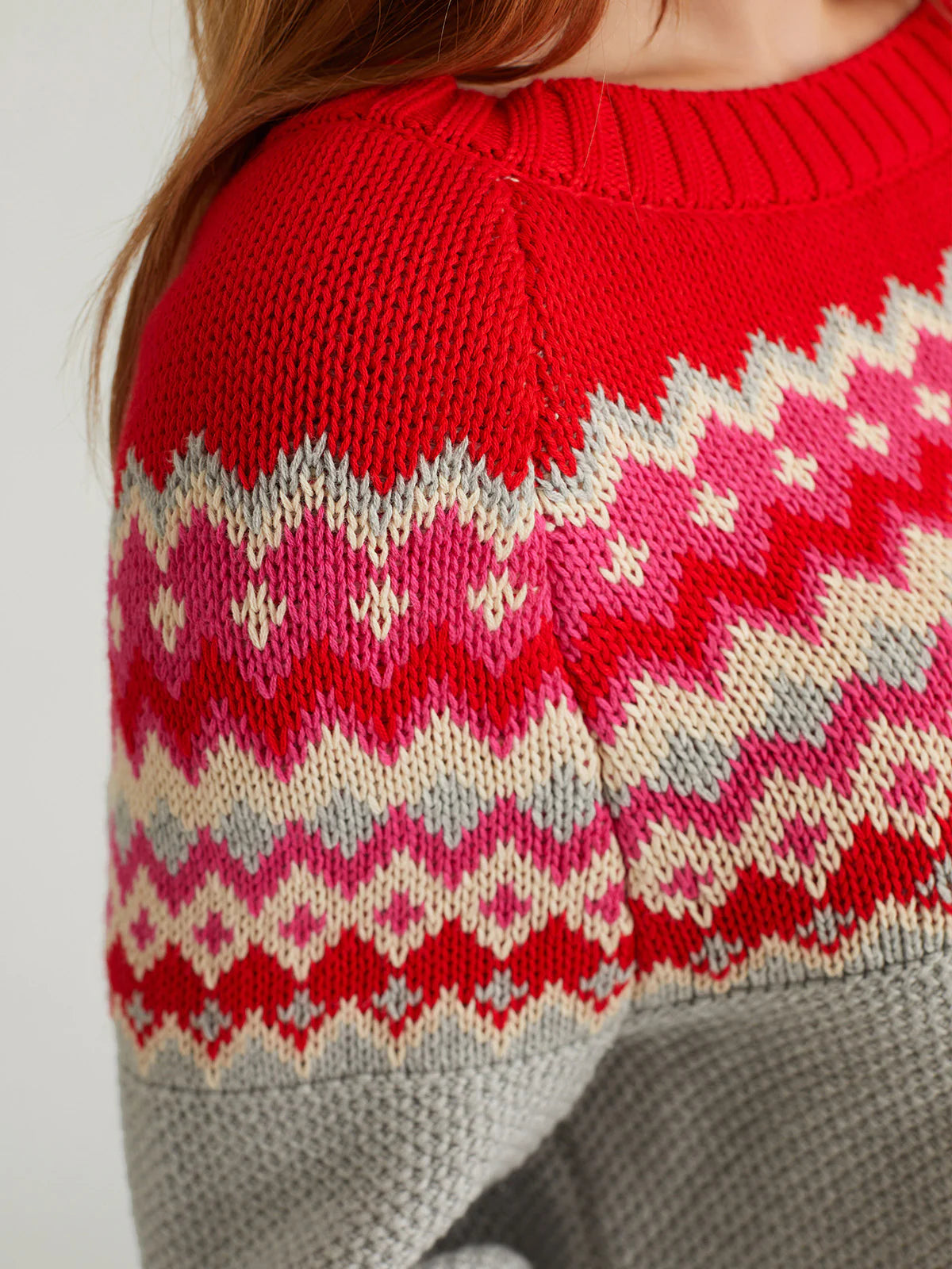 525 America Fair Isle Pullover Sweater