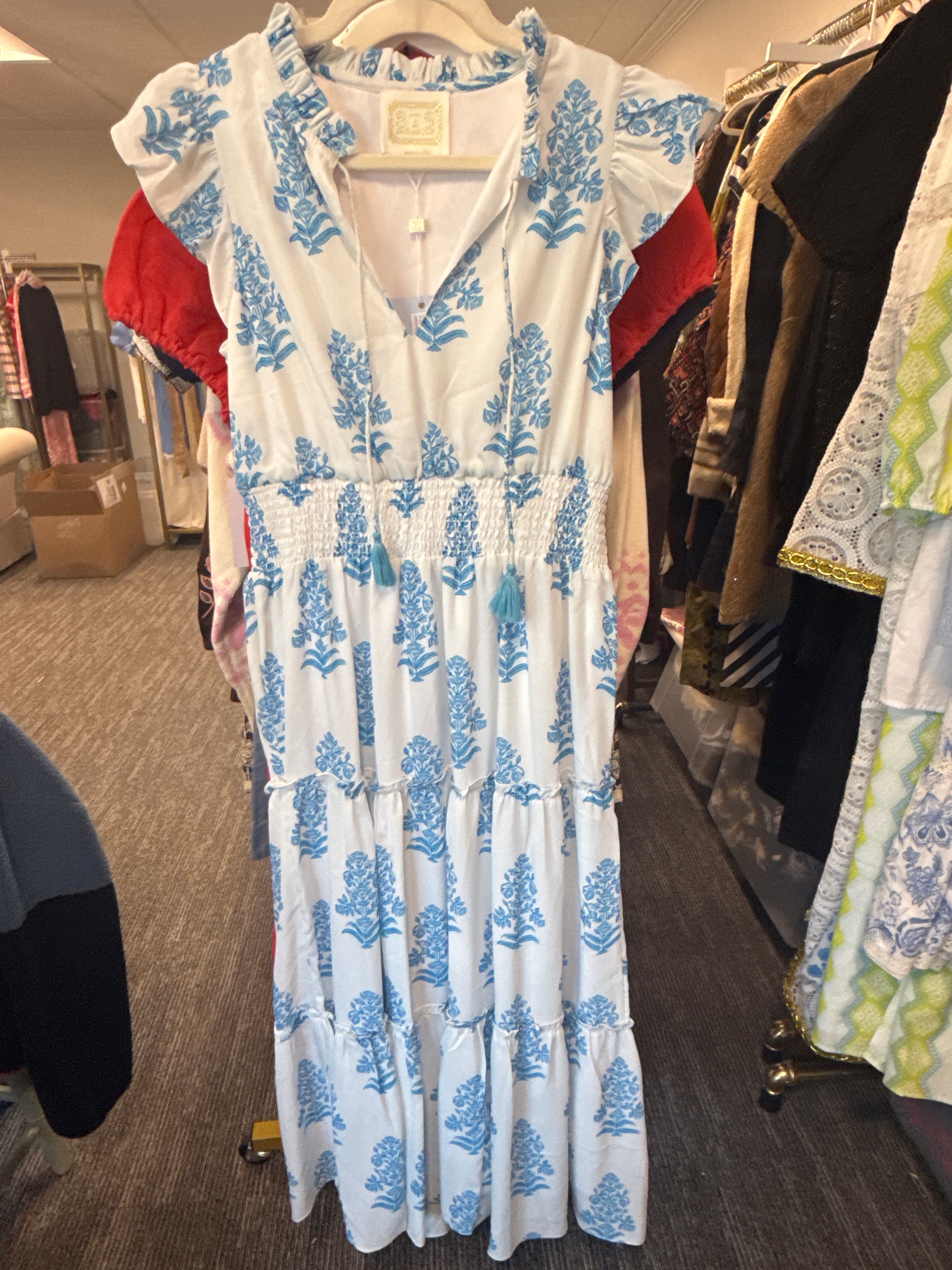 Sample Floral Print with White Ground