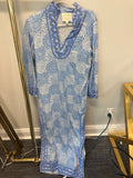 Sample Blue Floral Print Maxi Dress