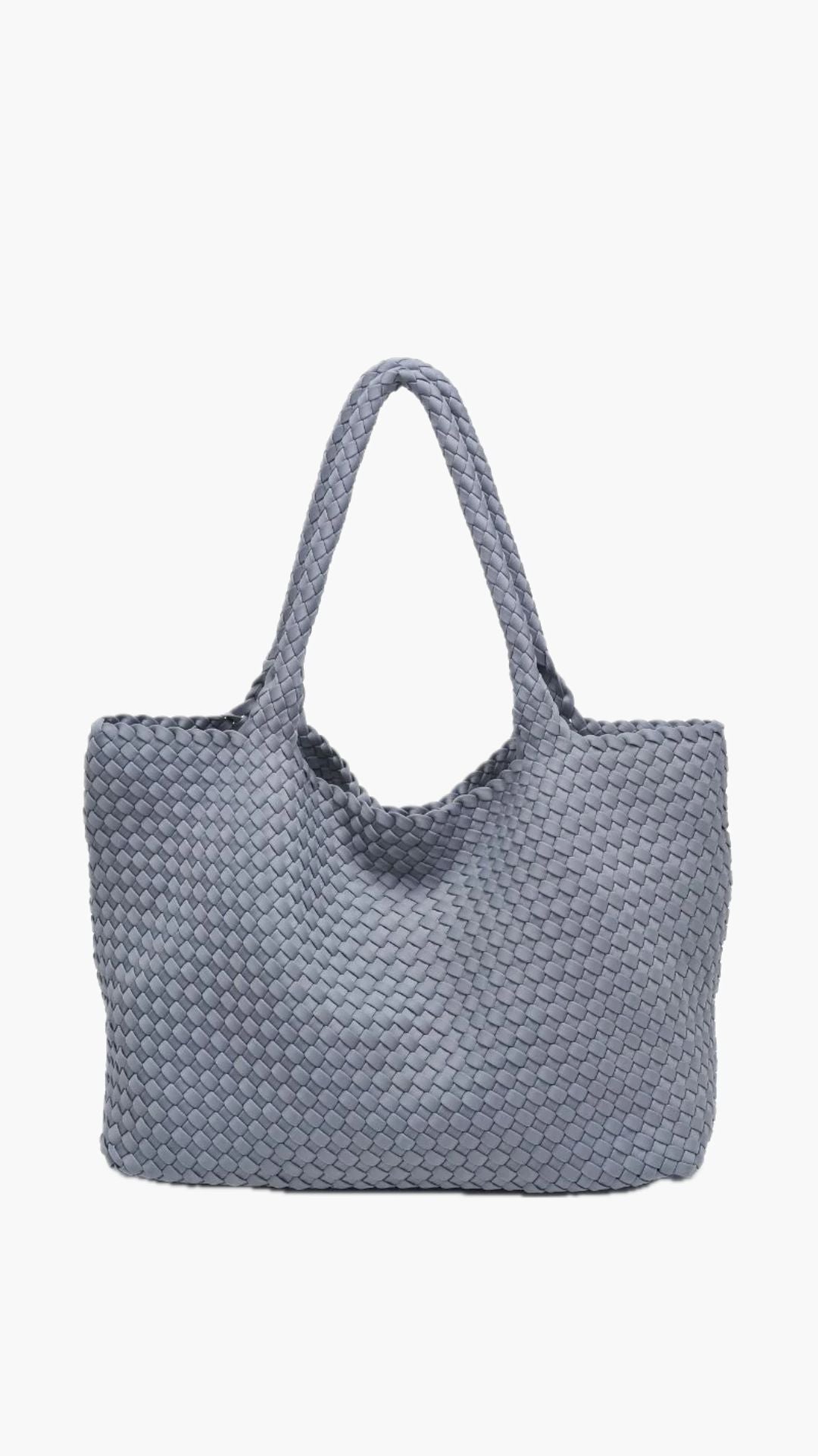 Sol and Selene Sky's the Limit Large Woven Neoprene Tote - Grey