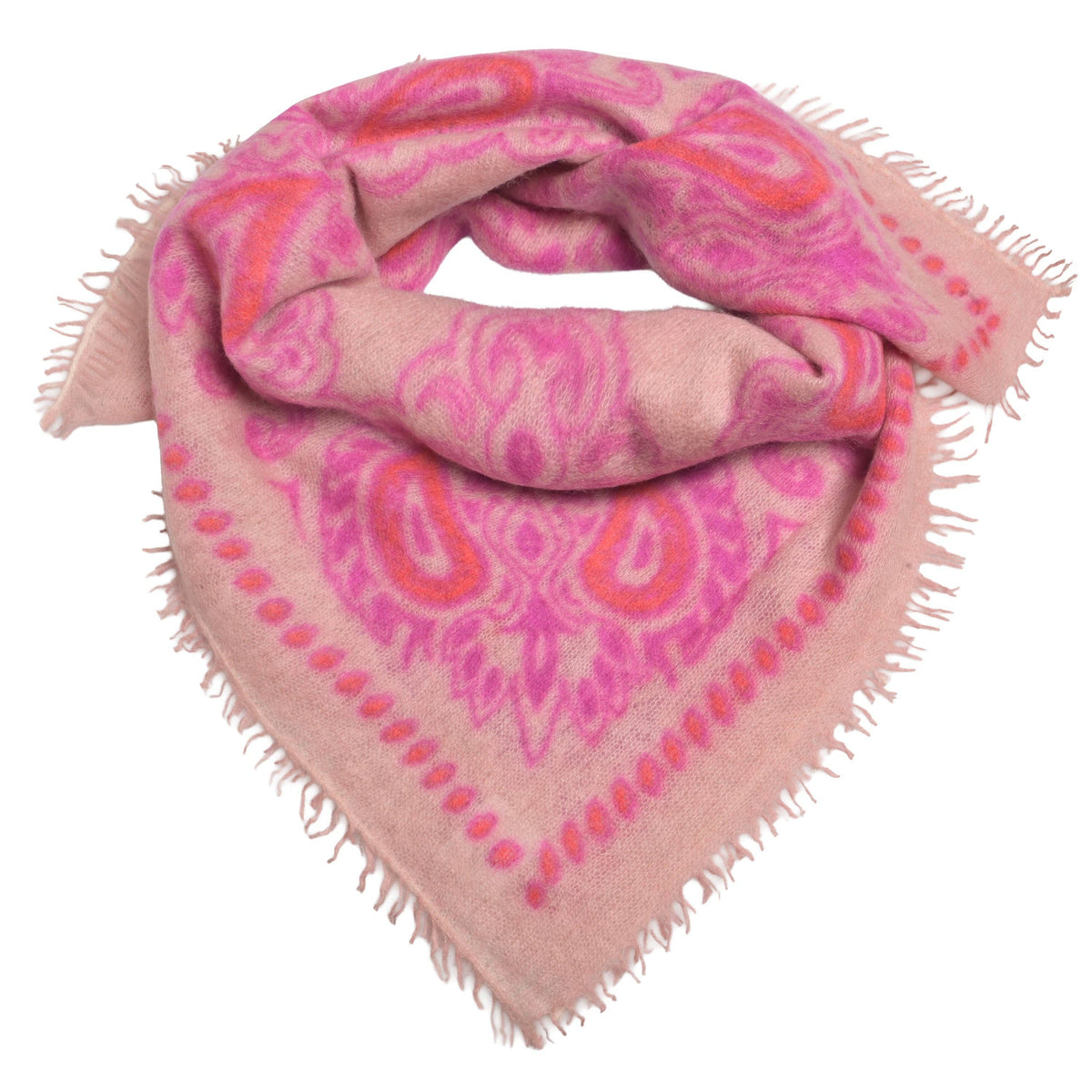 Cashmere Bandana Paisley-cs in Shell
