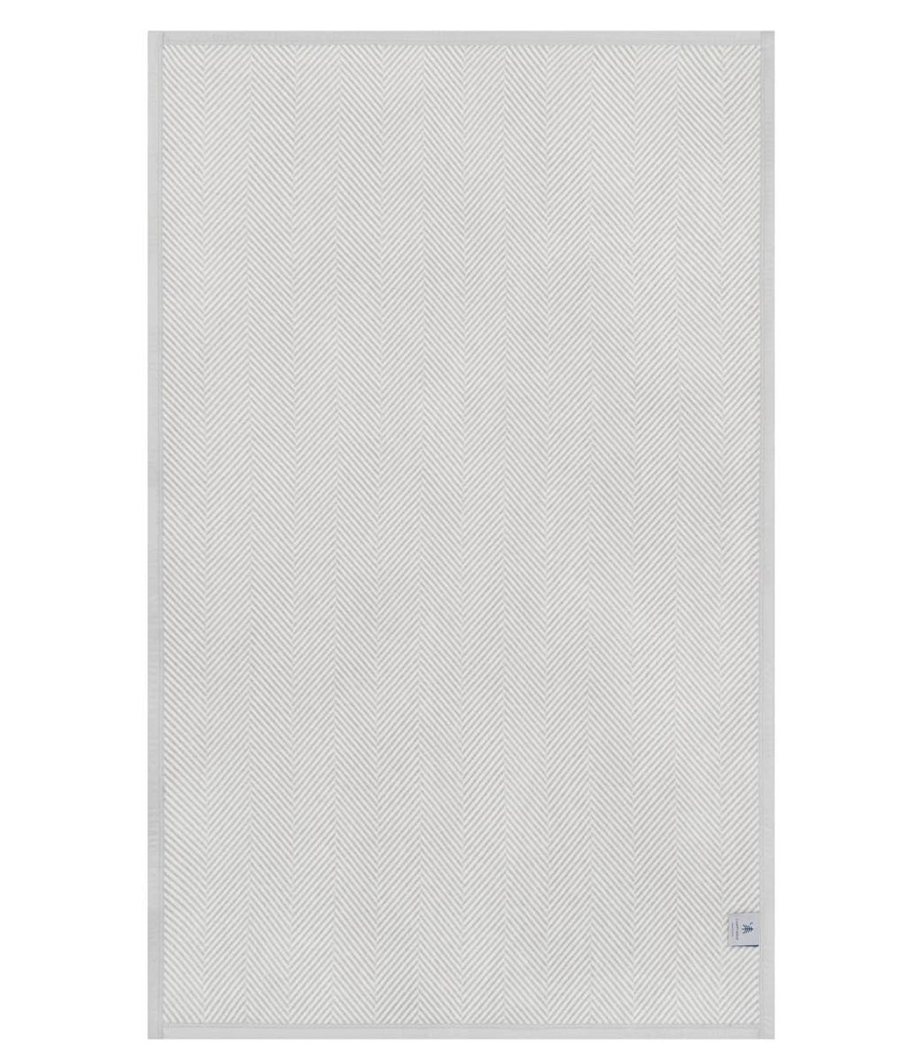 Harborview Herringbone Light Grey Blanket