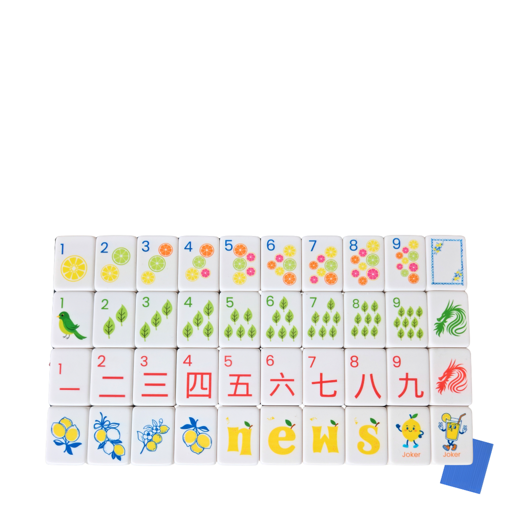 Lemon Tide American Mahjong Tile Set (160 Tiles)