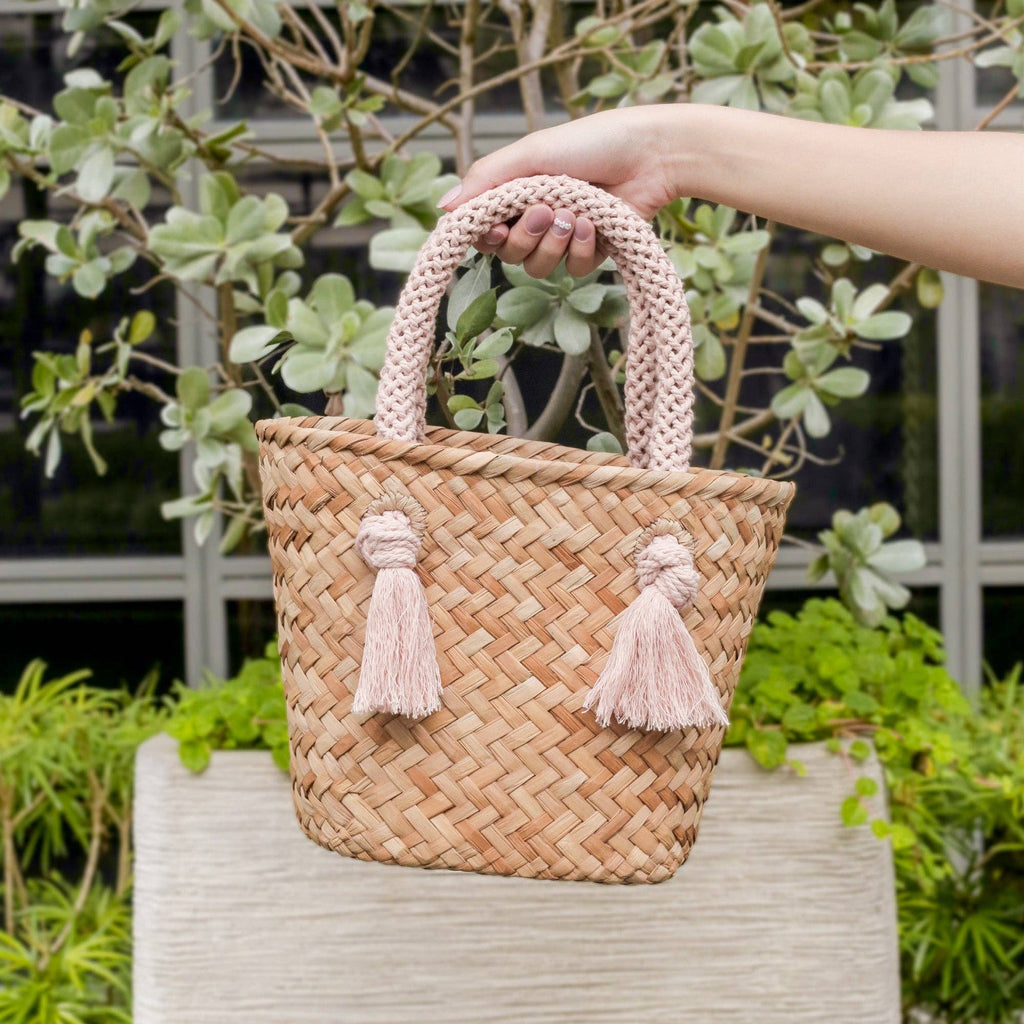 Dusty Rose  Woven Tote