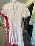 Sample Puff Slv Fit & Flate Dress - Blush