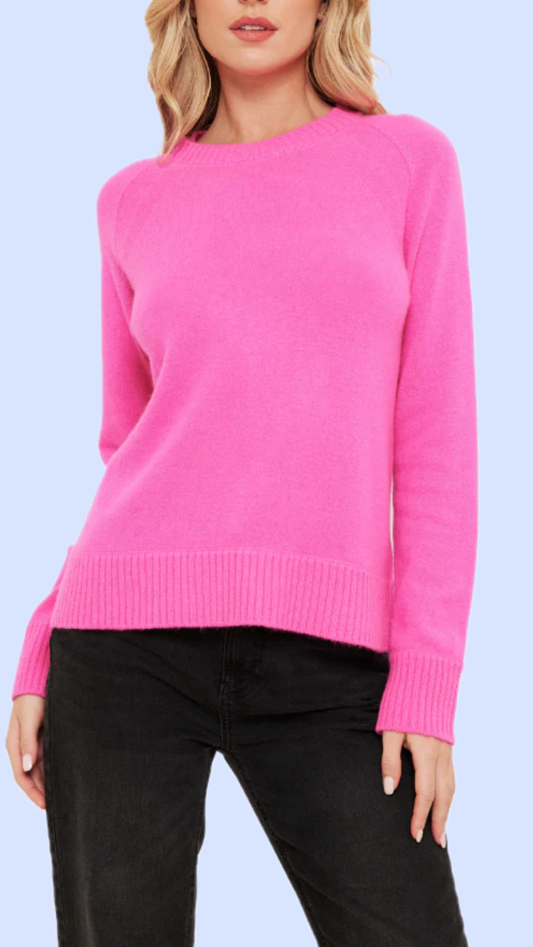 Brodie Cashmere - Ivy Sweater in Diva Pink