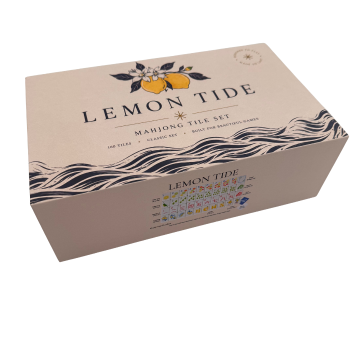 Lemon Tide American Mahjong Tile Set (160 Tiles)
