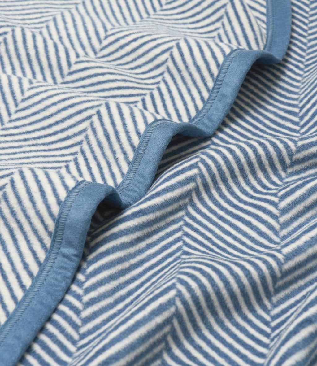 Harborview Herringbone Cornflower Blanket