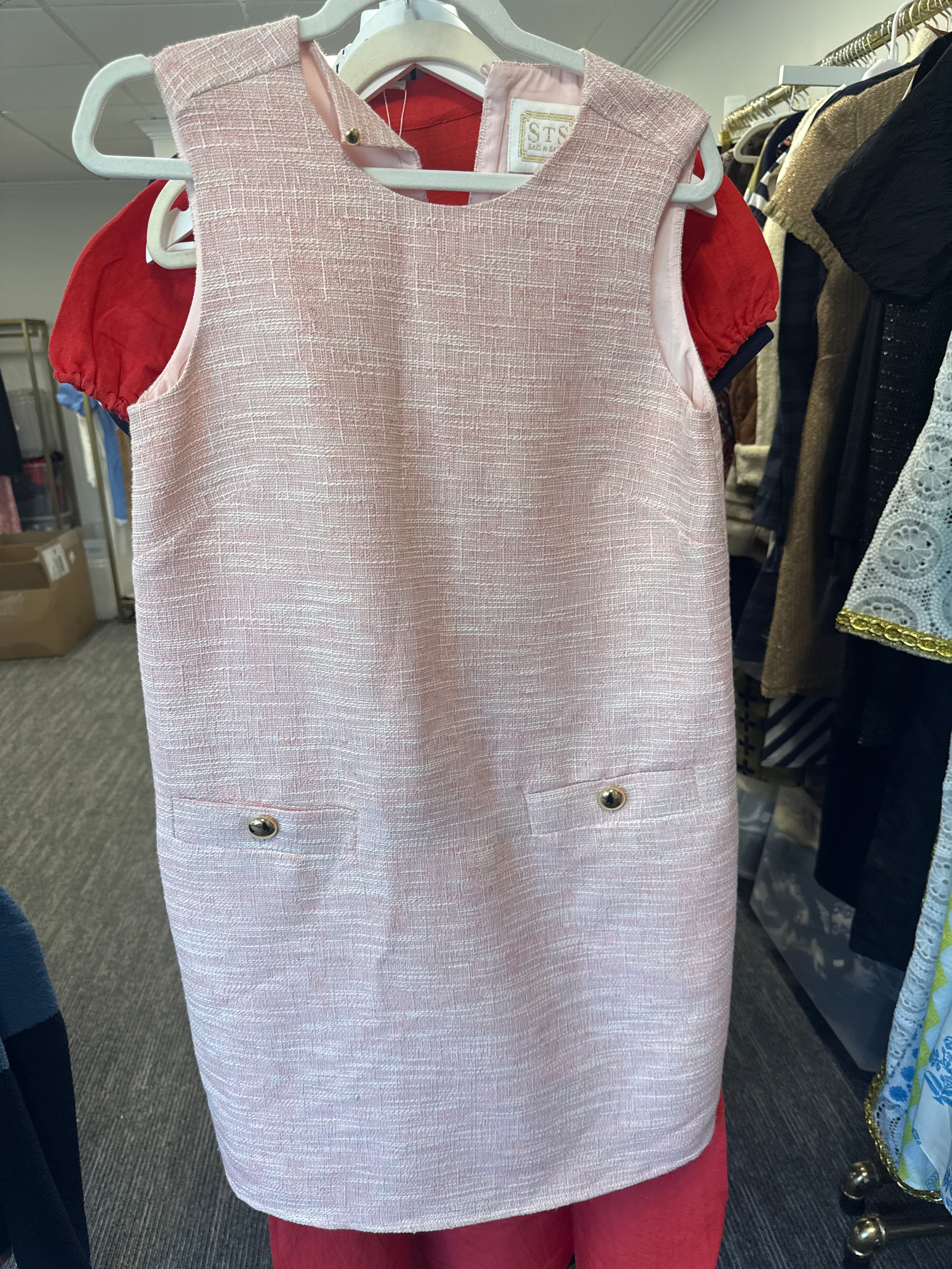 Sample Pink Tweed Dress