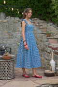 Embroidered Geo Midi Dress