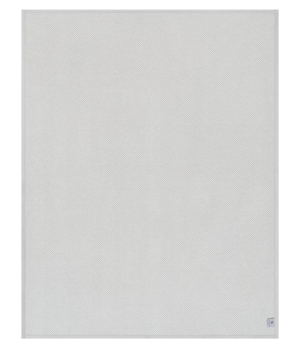 Harborview Herringbone Light Grey Blanket