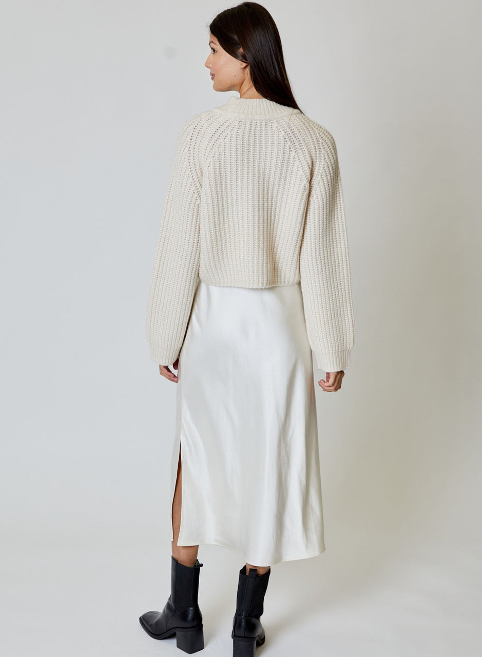 DH New York Ren Sweater Dress Combo in Ivory