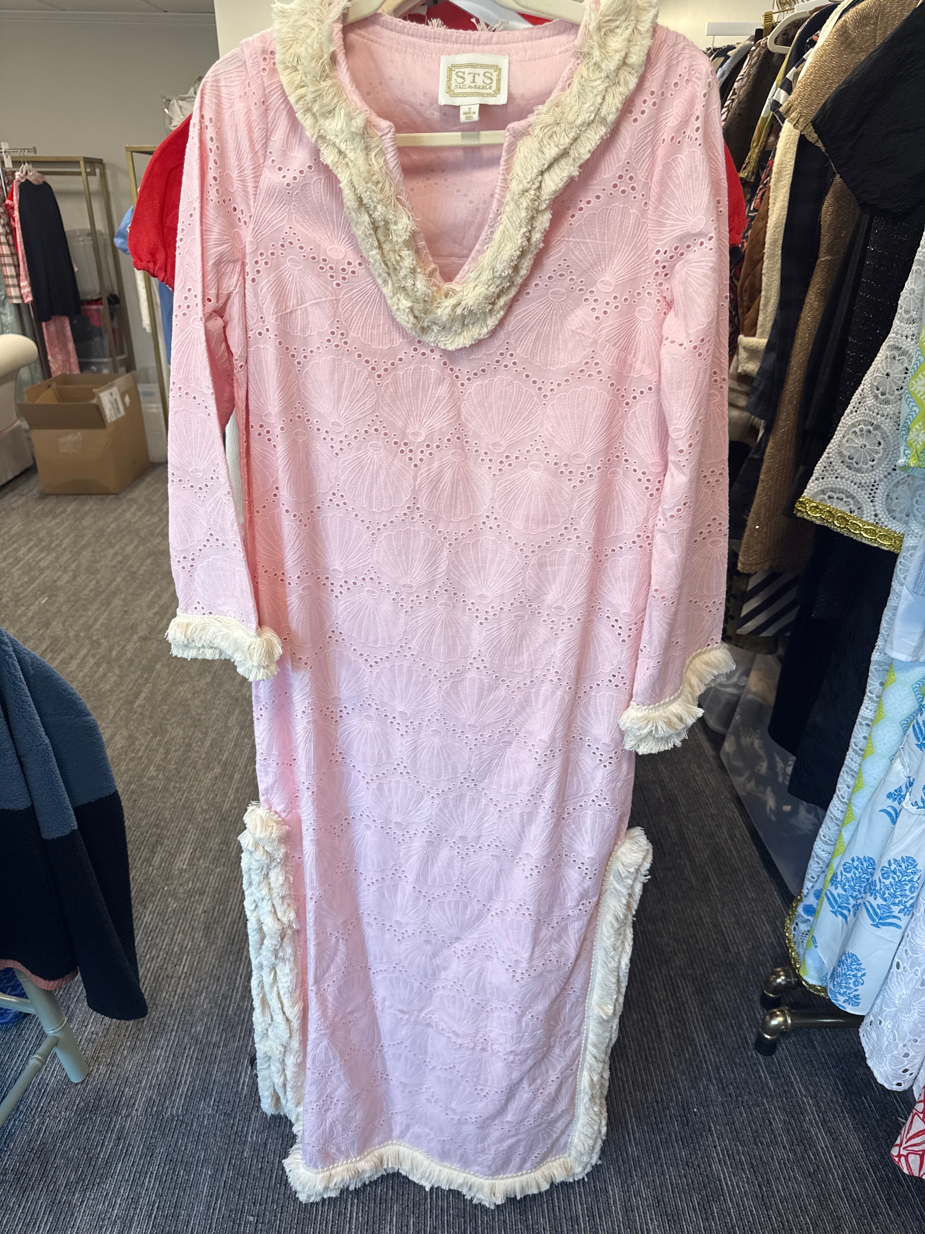 Sample Pink Shell Maxi Dress