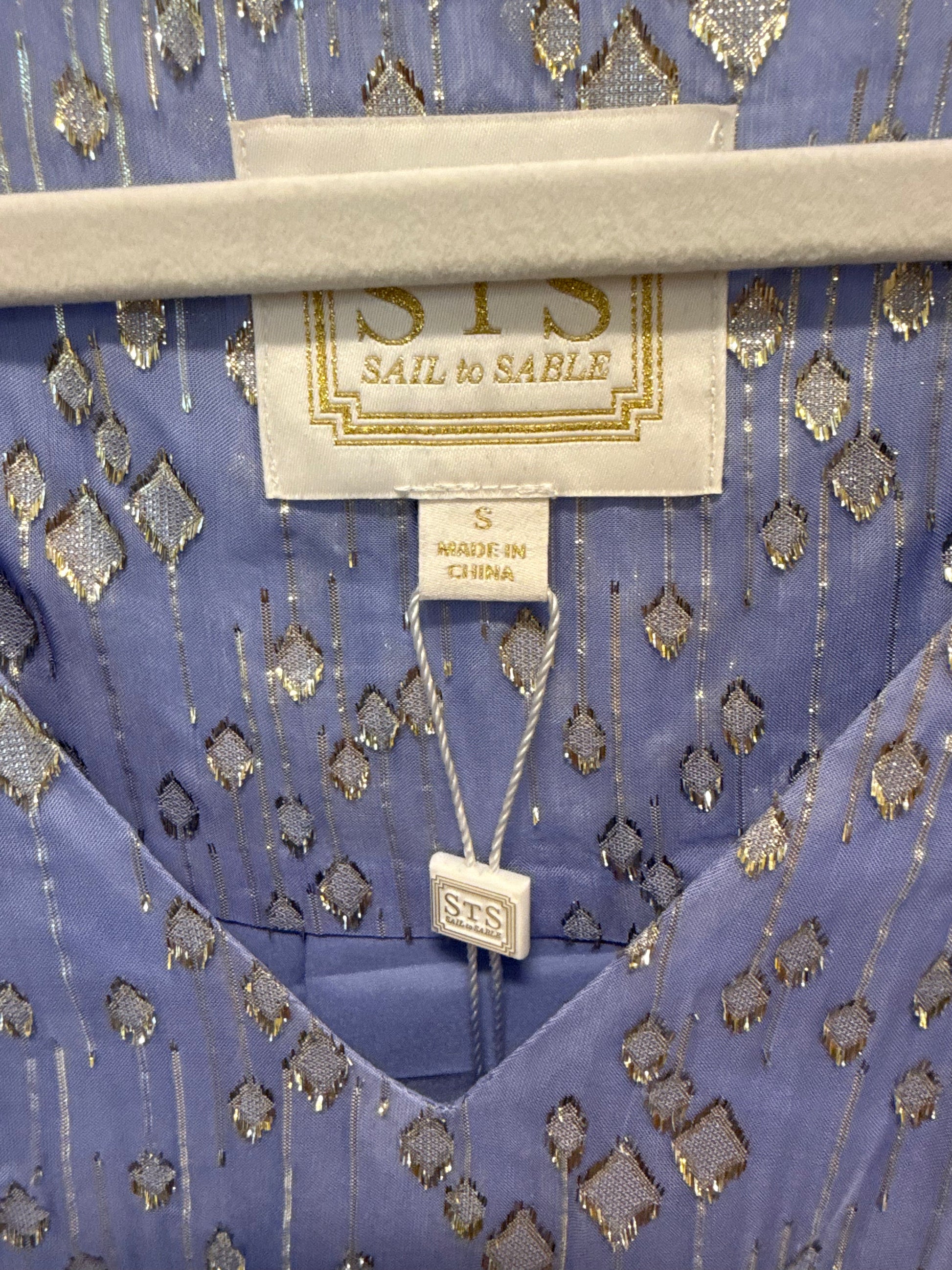 Sample Purple And Silver Blouse (S)