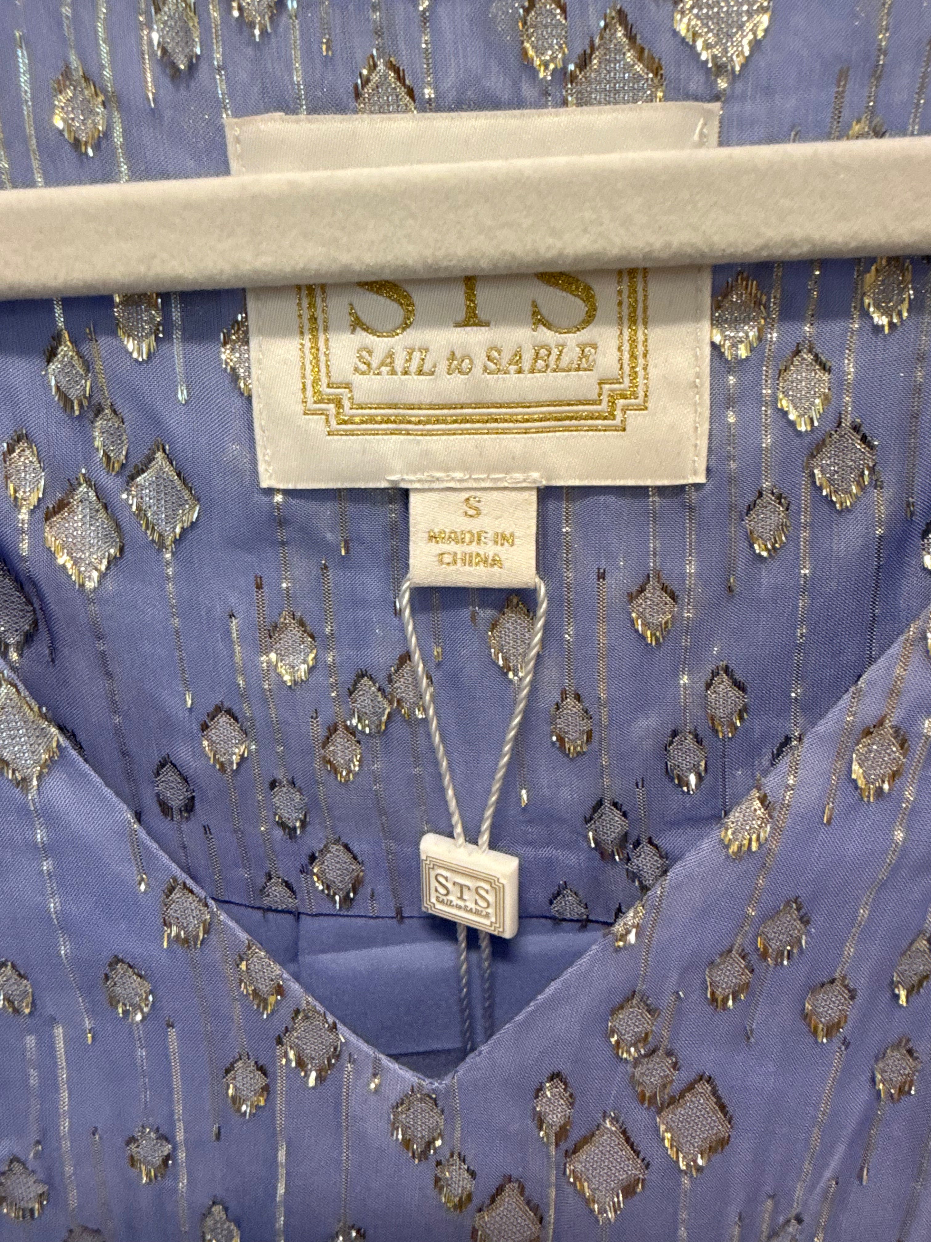 Sample Purple And Silver Blouse (S)