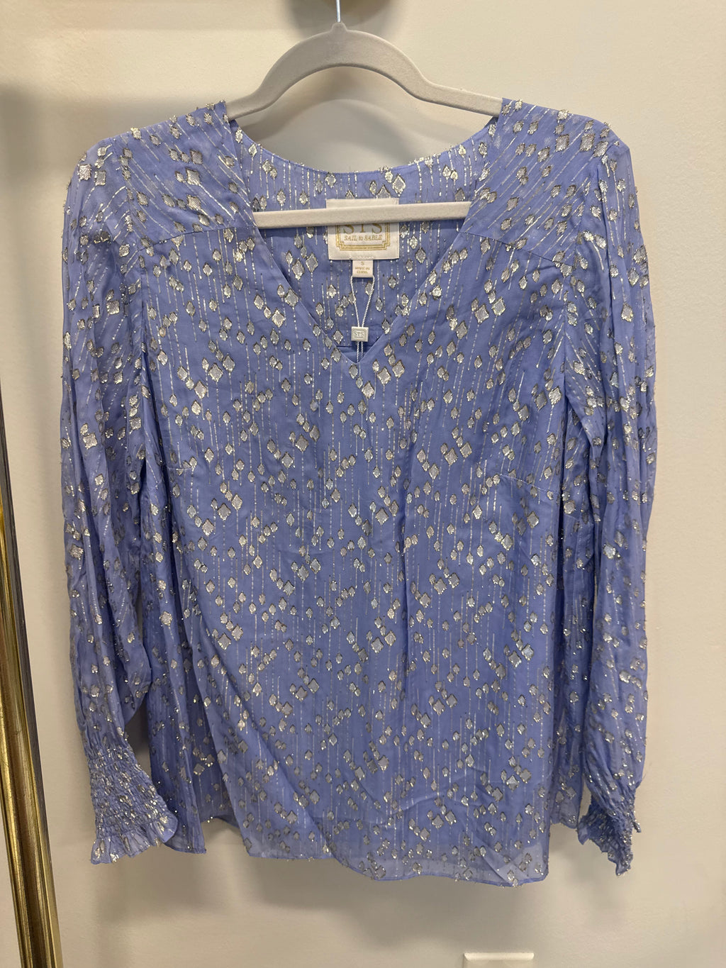 Sample Purple And Silver Blouse (S)