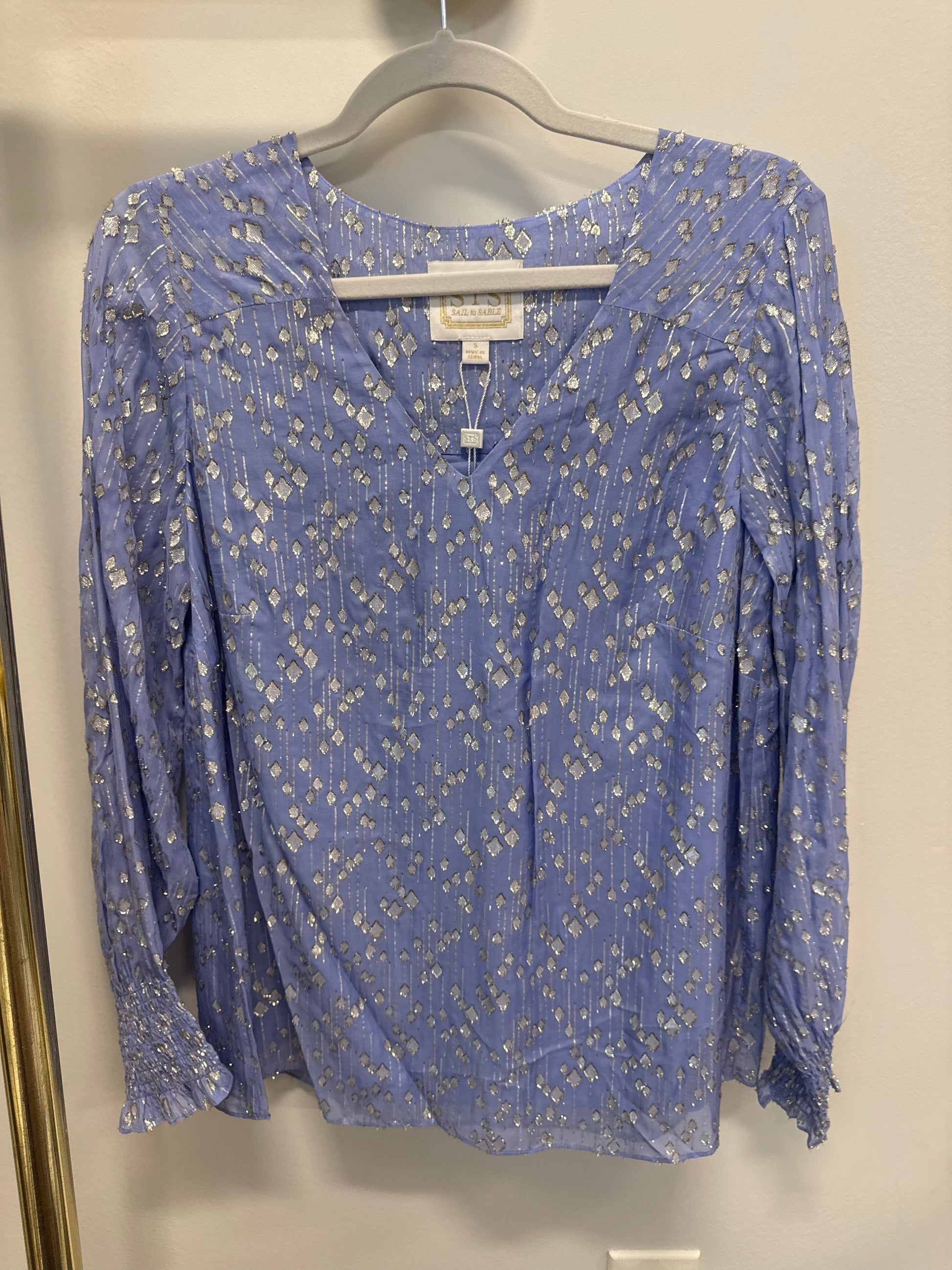 Sample Purple And Silver Blouse (S)