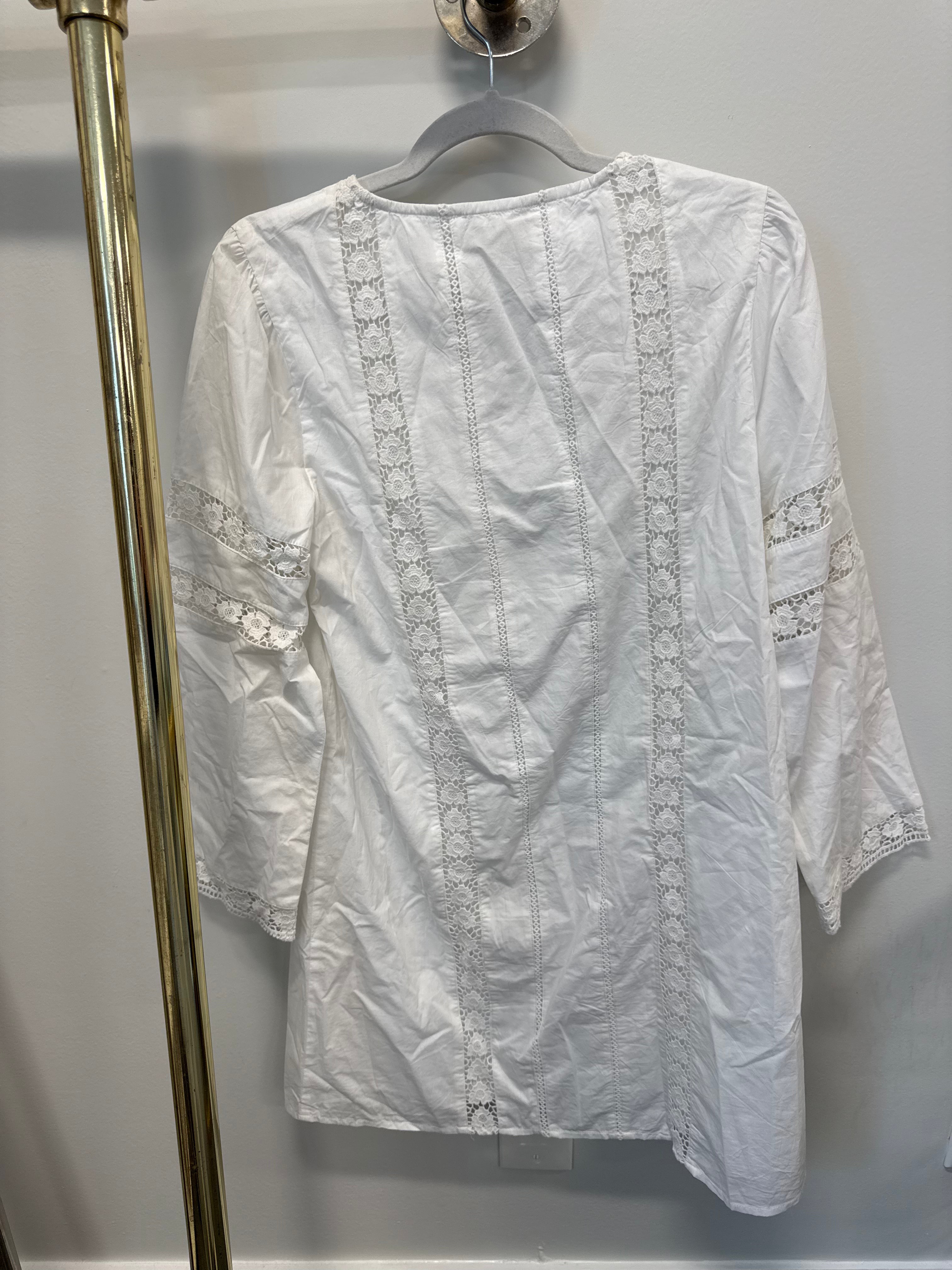 SAMPLE White Eyelet Dress (XS)