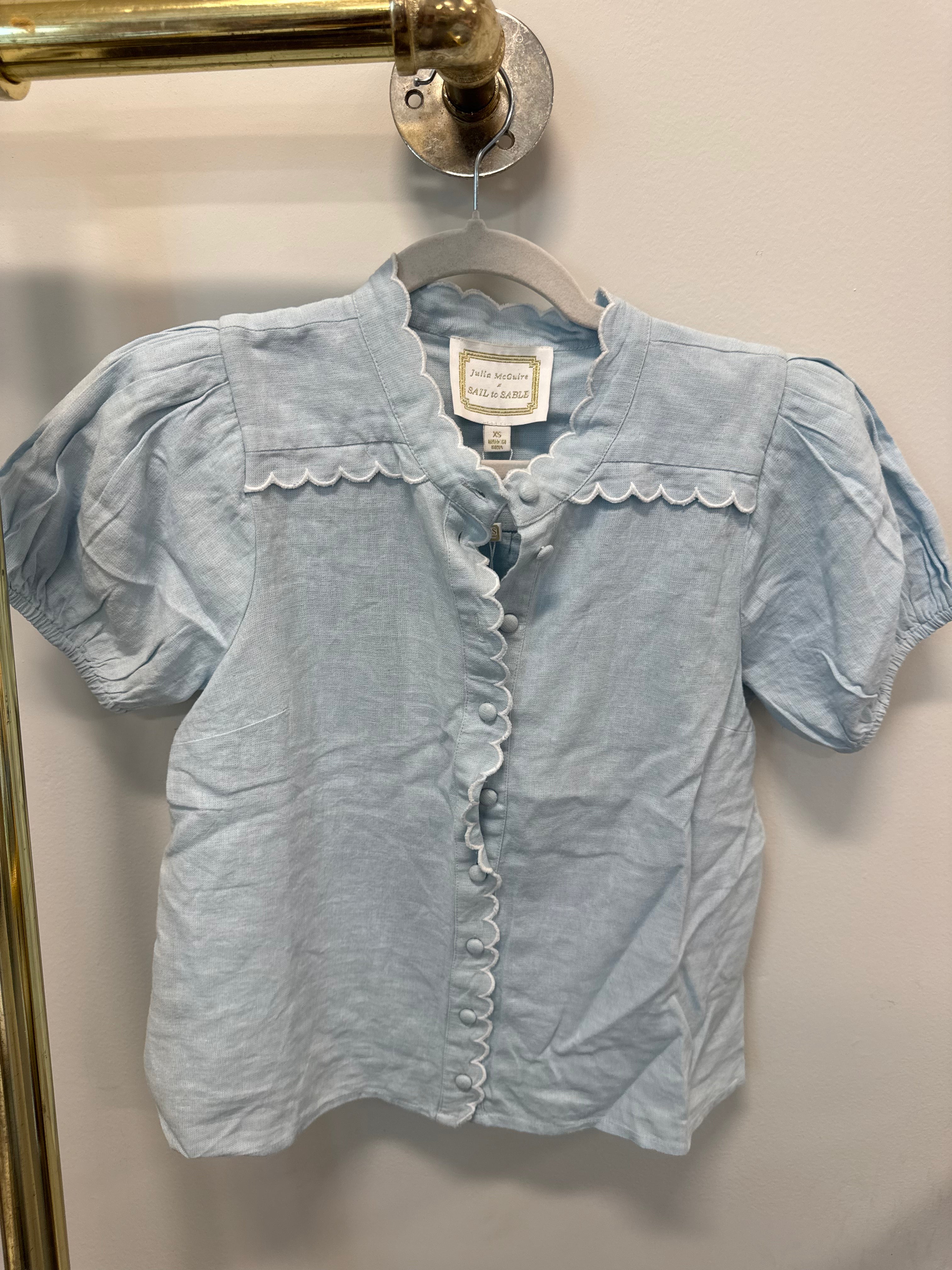 SAMPLE Blue Blouse (XS)